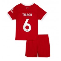 Koszulka piłkarska Liverpool Thiago Alcantara #6 Strój Domowy dla dzieci 2023-24 tanio Krótki Rękaw (+ Krótkie spodenki)